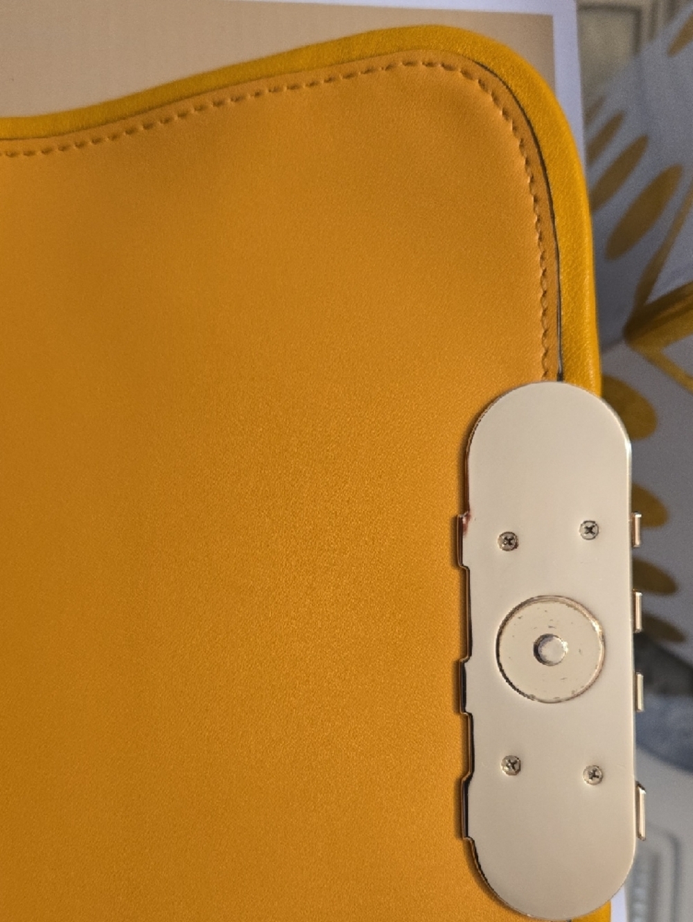 Michael Kors Yellow Suede-Accent Crossbody Bag - Picture 8 of 11